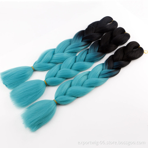 Private Label Synthetic Hair Ombre Braiding Hair Extensions Jumbo Attachments Crochet Braids Synthetic Braiding Hair Extensions